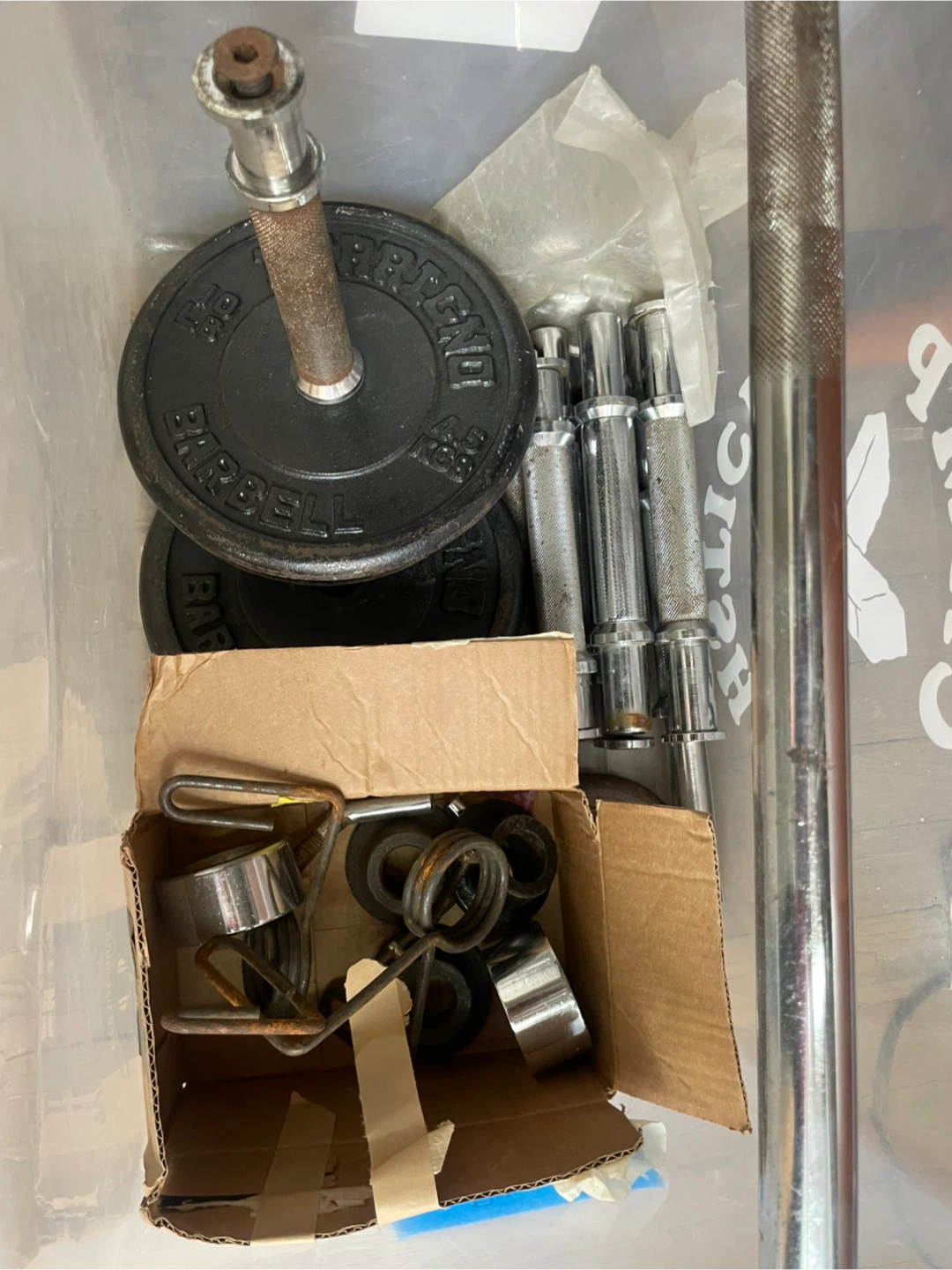 Barbell and Weight Set