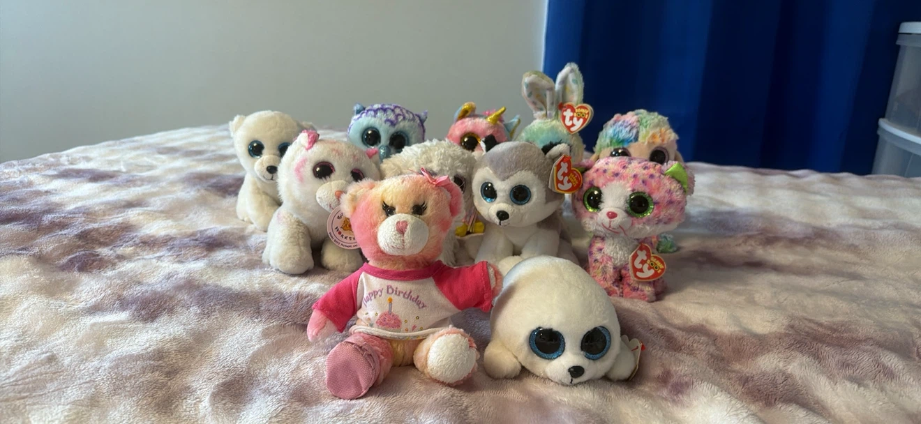 Lot of 10 Ty Beanie Boos Plush Toys and 1 Build a Bear Toy - photo 2