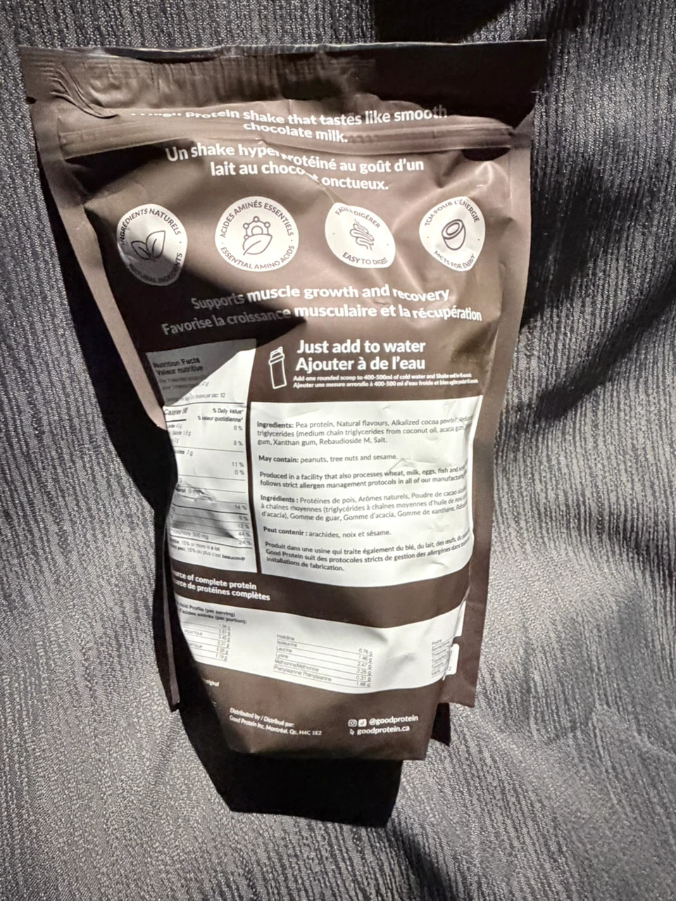 goodProtein High Protein Plant-Based Shake - Chocolate Milk - photo 2
