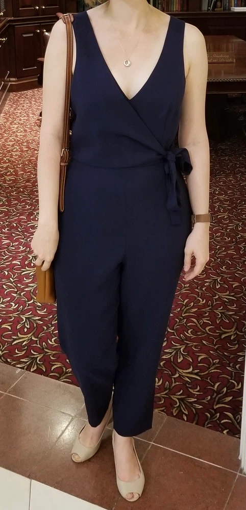 Club Monaco Navy Blue Sleeveless Jumpsuit - photo 3