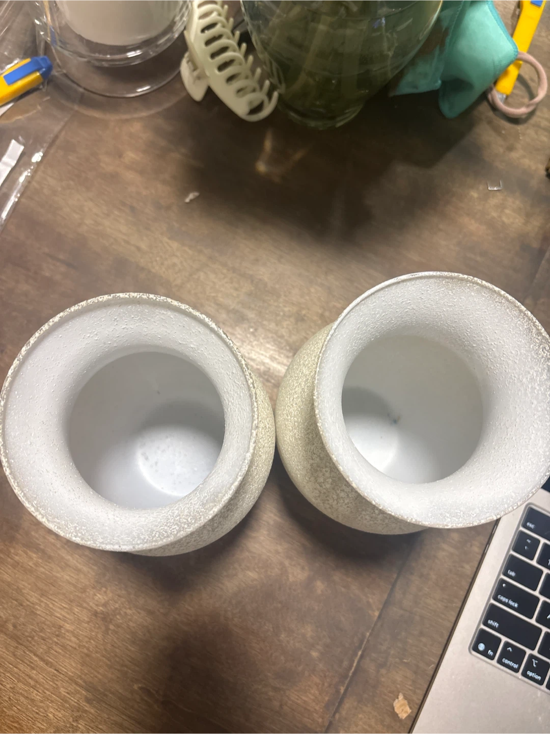 Set of 2 Frosted Glass Vases - photo 2