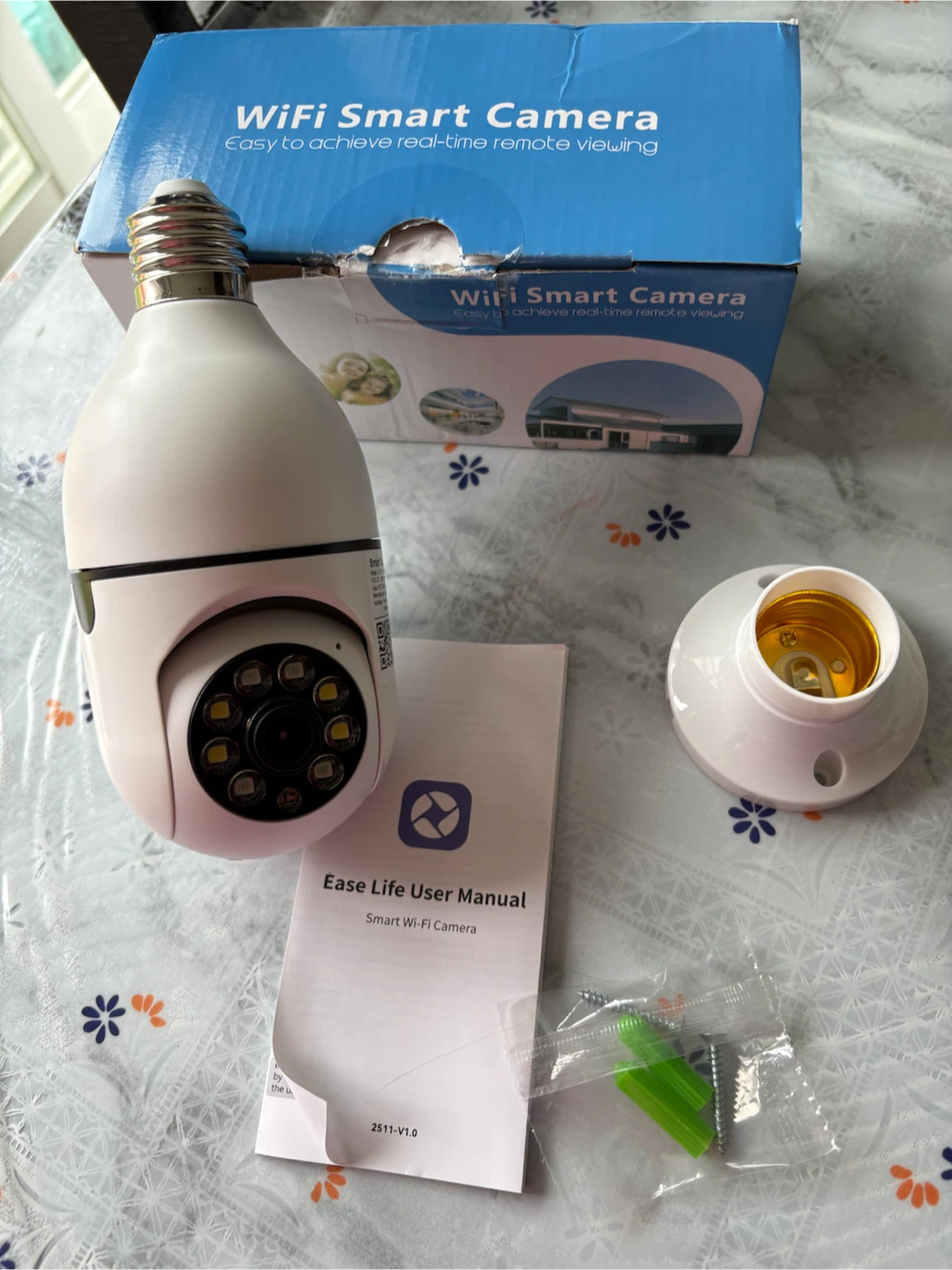 WiFi Light Bulb Smart Security Camera