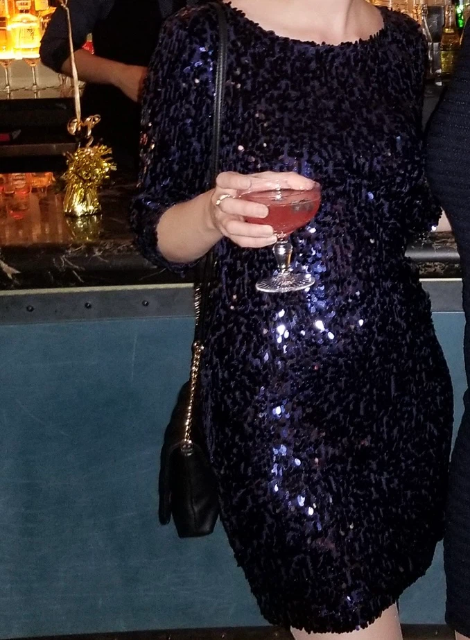 Navy Blue Sequin Dress - photo 3