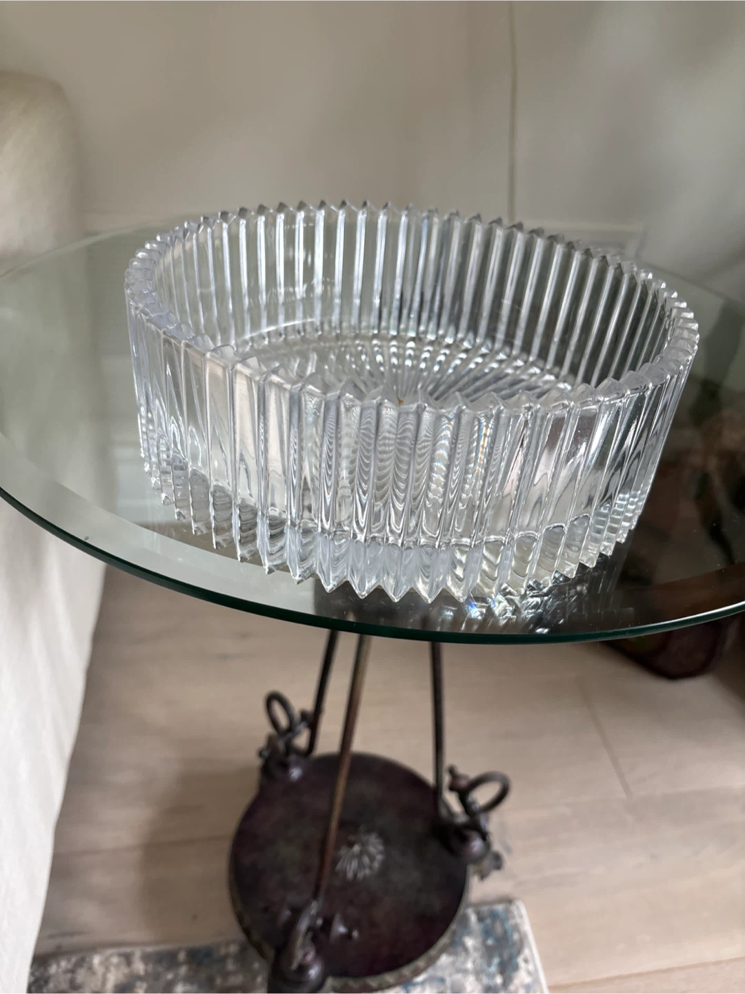 Clear Glass Decorative Bowl - photo 2