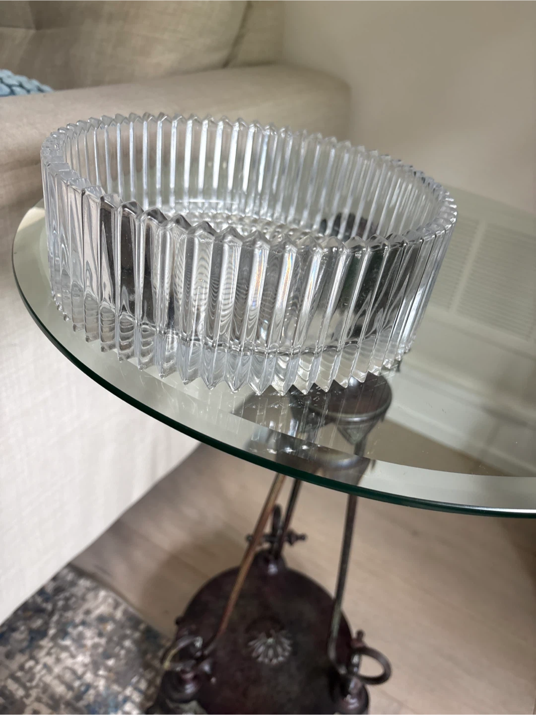 Clear Glass Decorative Bowl - photo 3