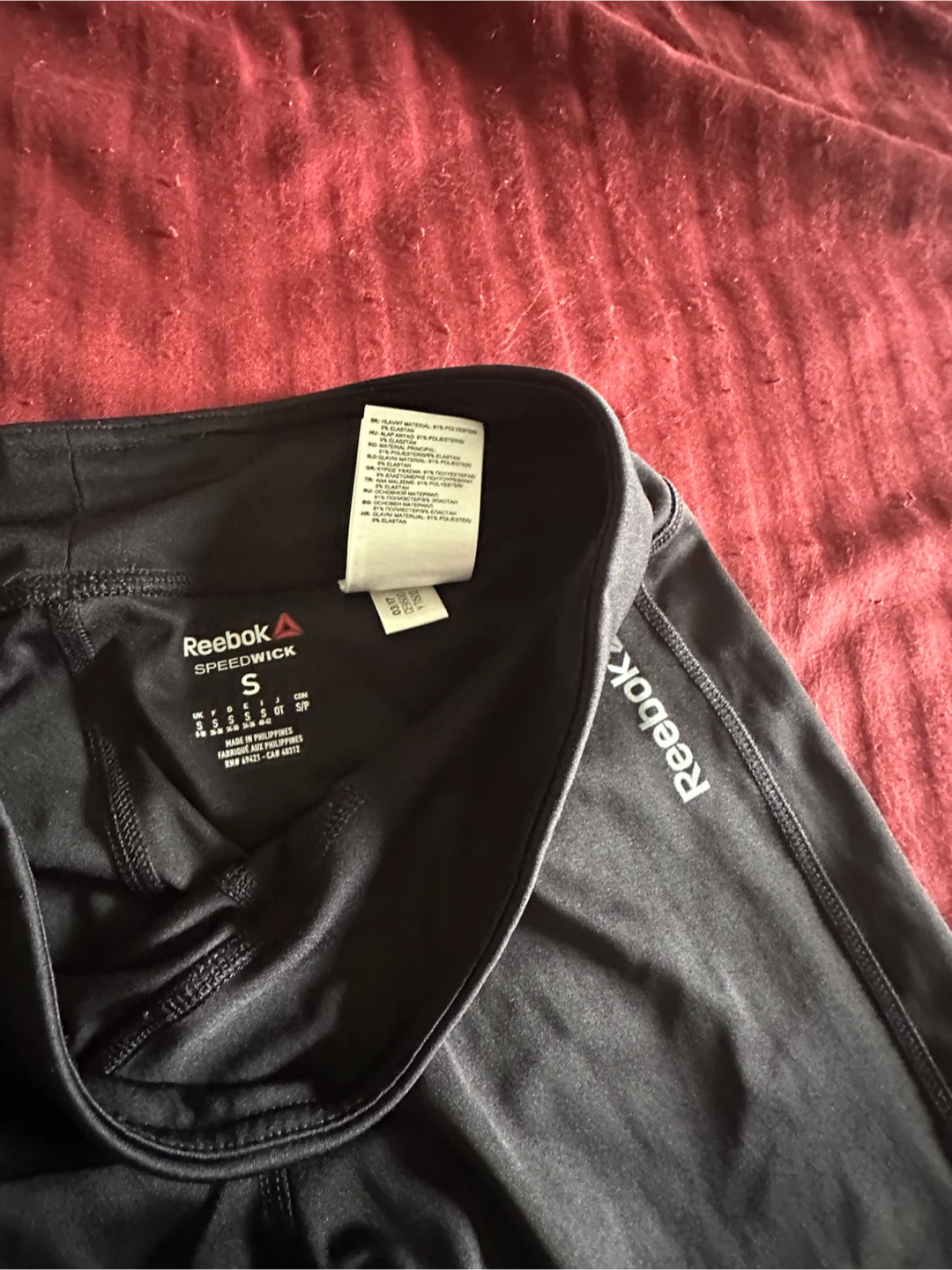Reebok Speedwick Women's Black Workout Leggings