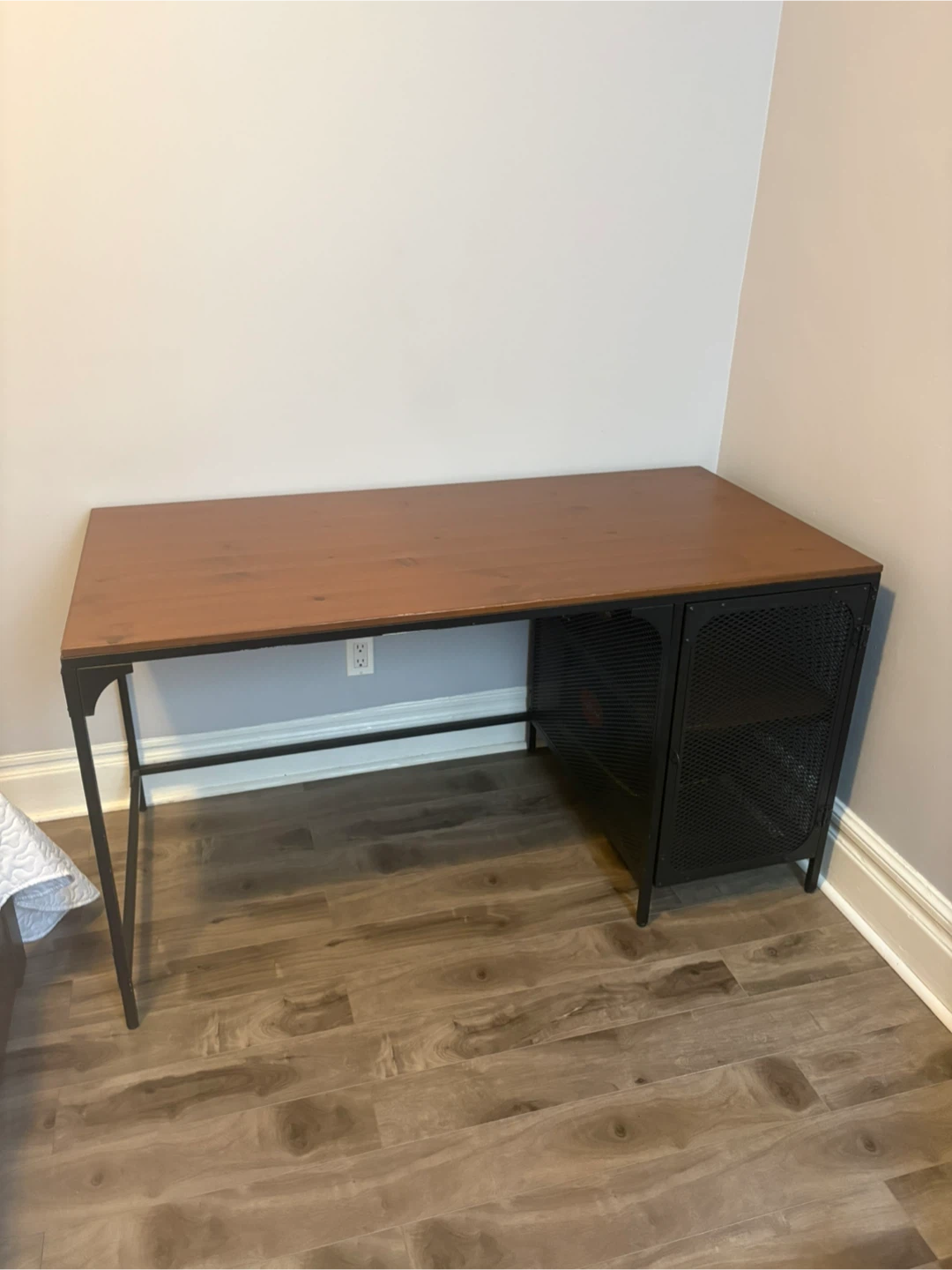Large Industrial Desk with Shelving