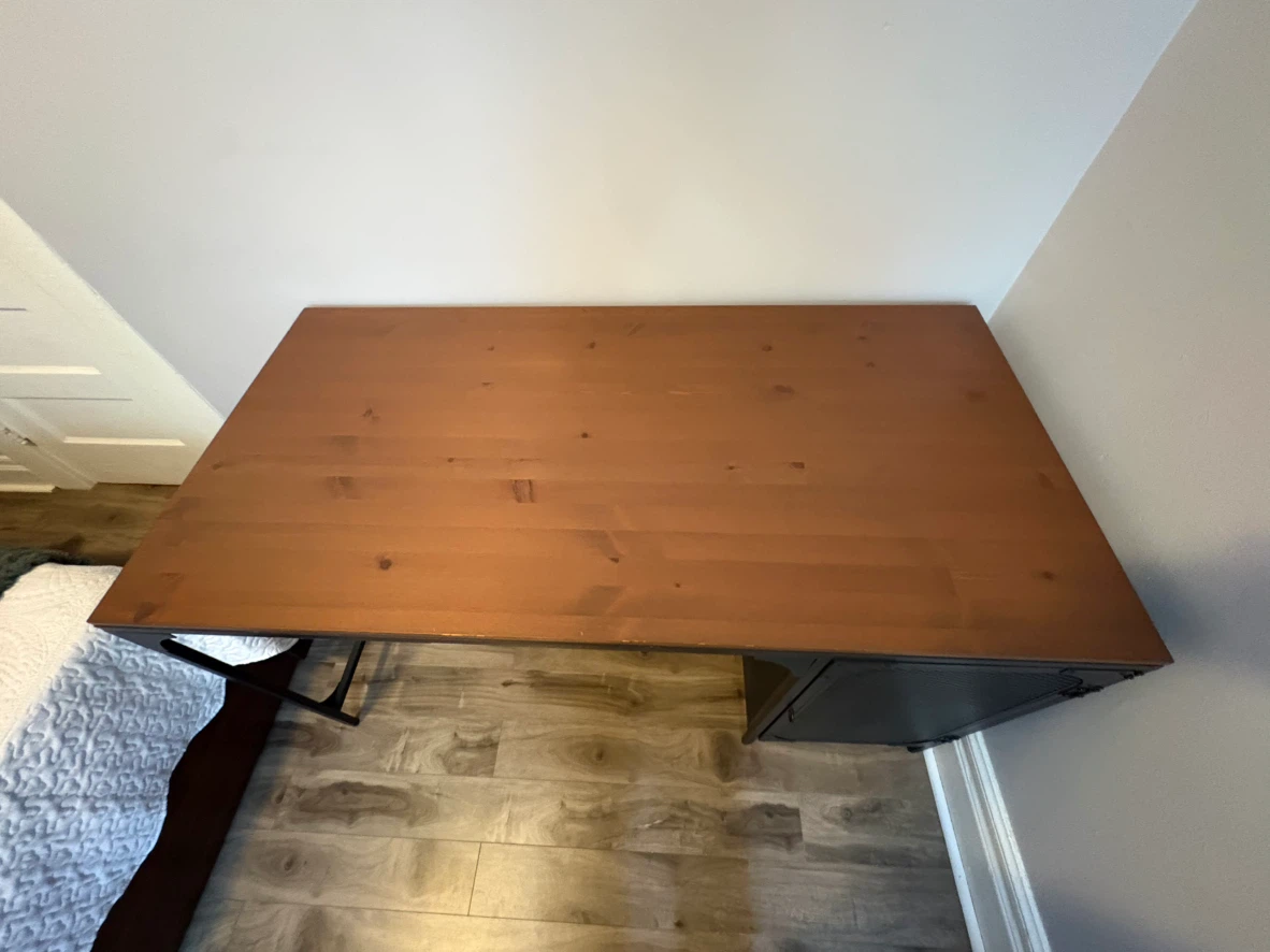 Large Industrial Desk with Shelving - photo 2