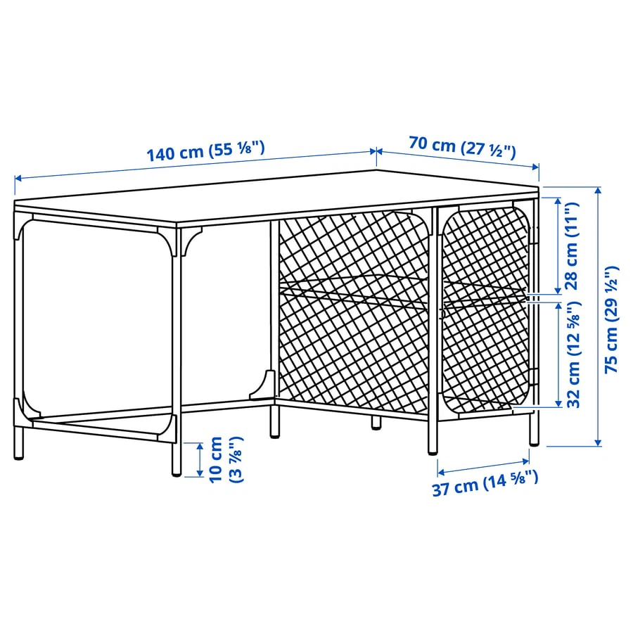 Large Industrial Desk with Shelving - photo 3