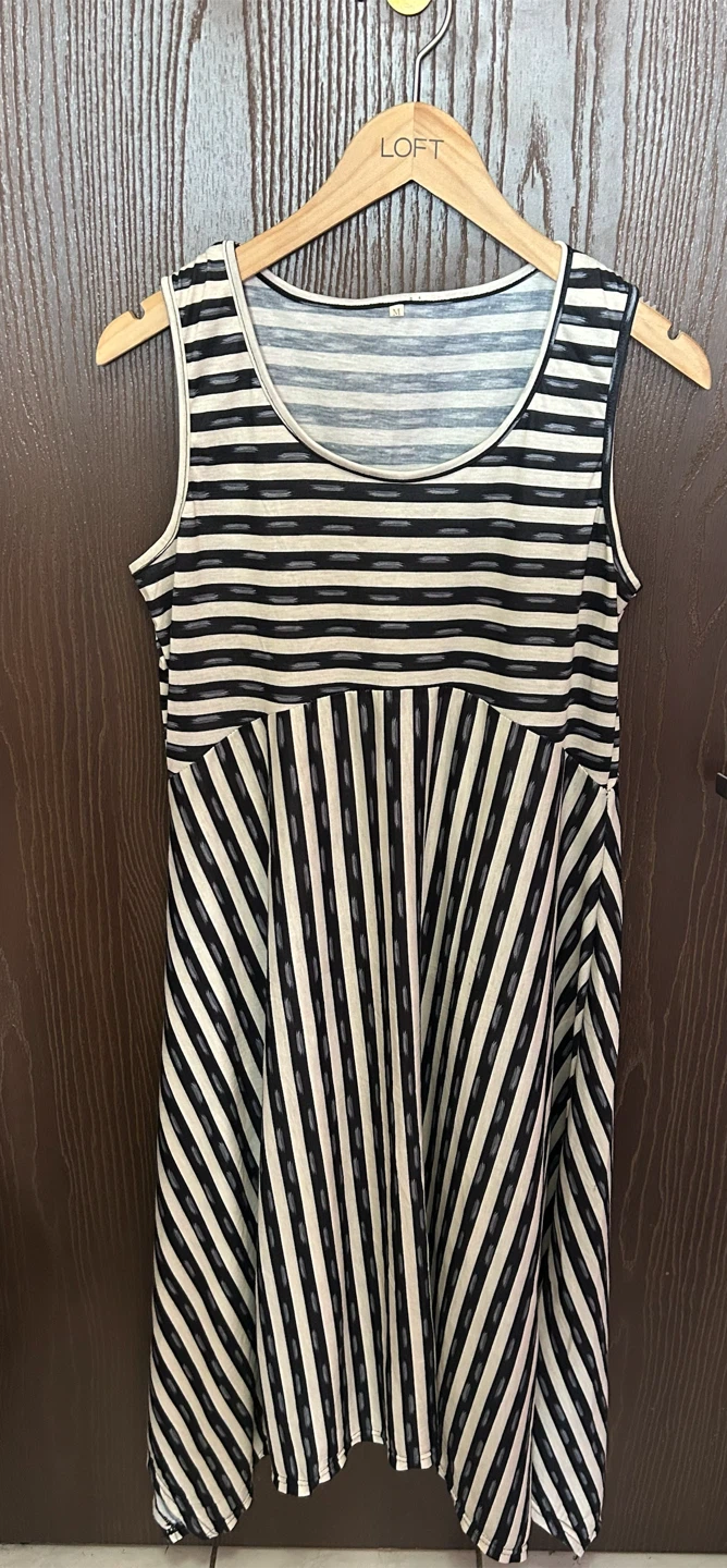 Striped Sleeveless Dress