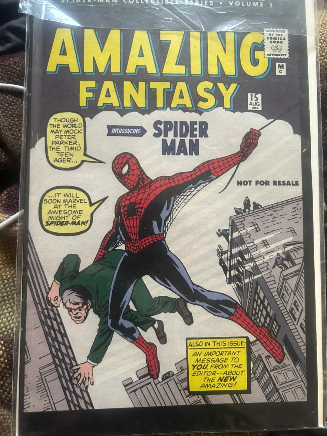 Amazing Fantasy #15 "Introducing Spider-Man" Comic Book