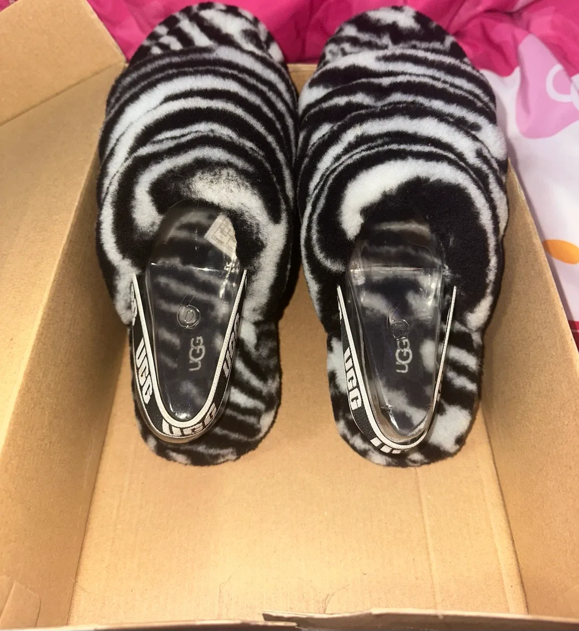 UGG Fluff Yeah Zebra Slides - photo 2