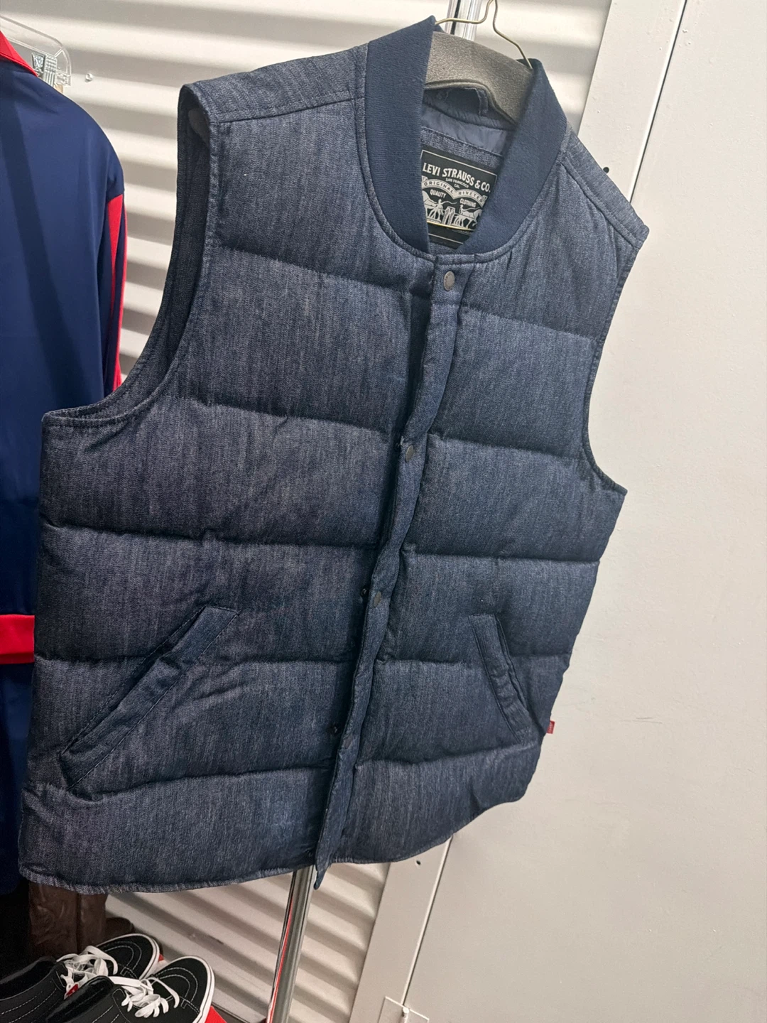 Levi Strauss & Co. Quilted Denim Puffer Vest