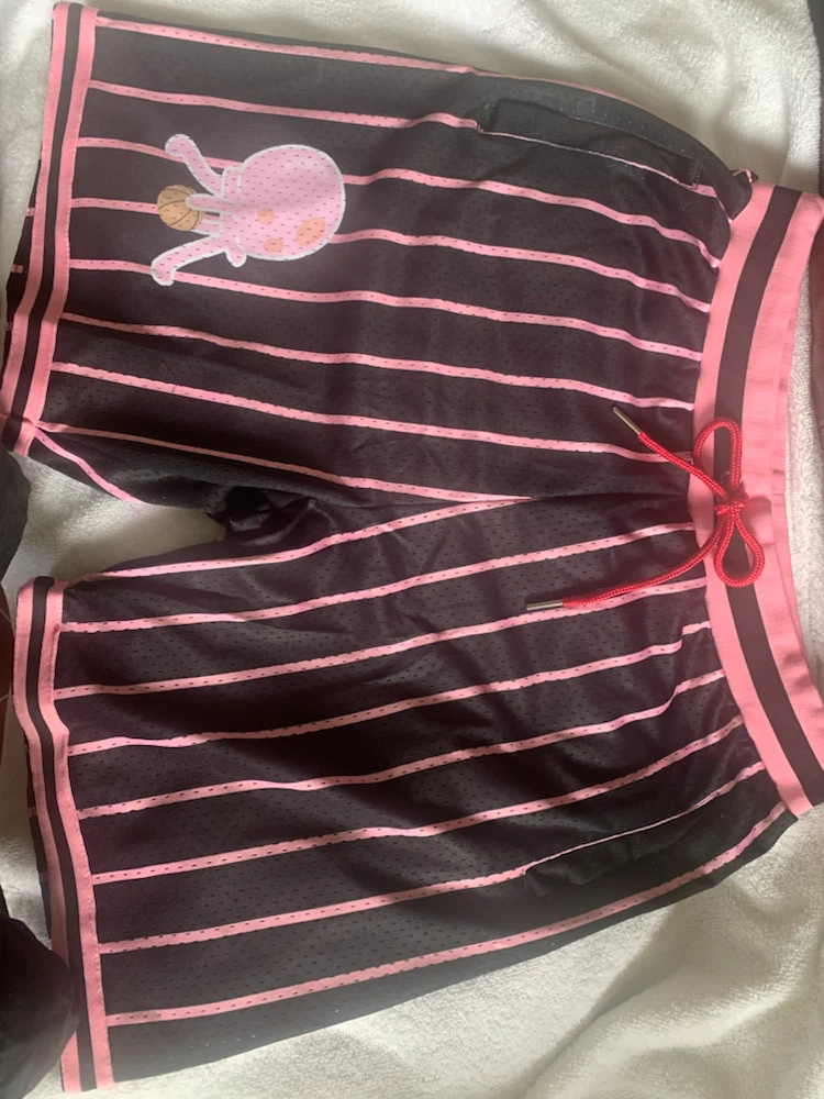 Elite Drip Shorts XL or XXL Black Pink Stripe Basketball