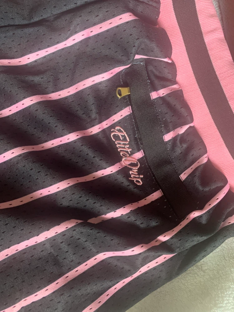 Elite Drip Shorts XL or XXL Black Pink Stripe Basketball - photo 2