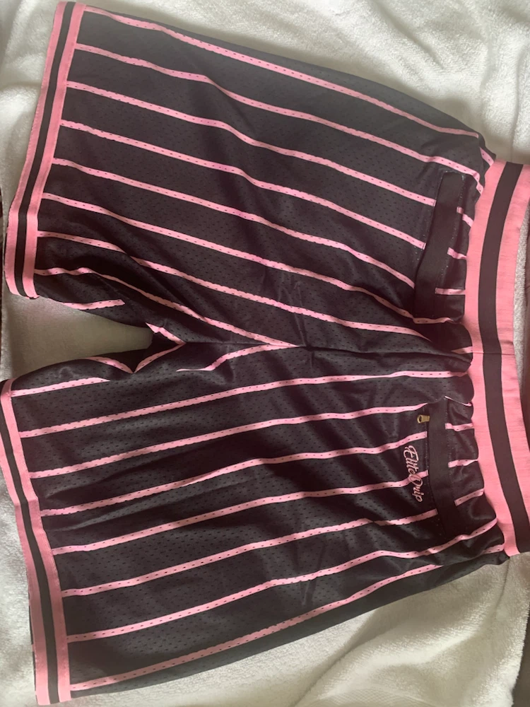 Elite Drip Shorts XL or XXL Black Pink Stripe Basketball - photo 3