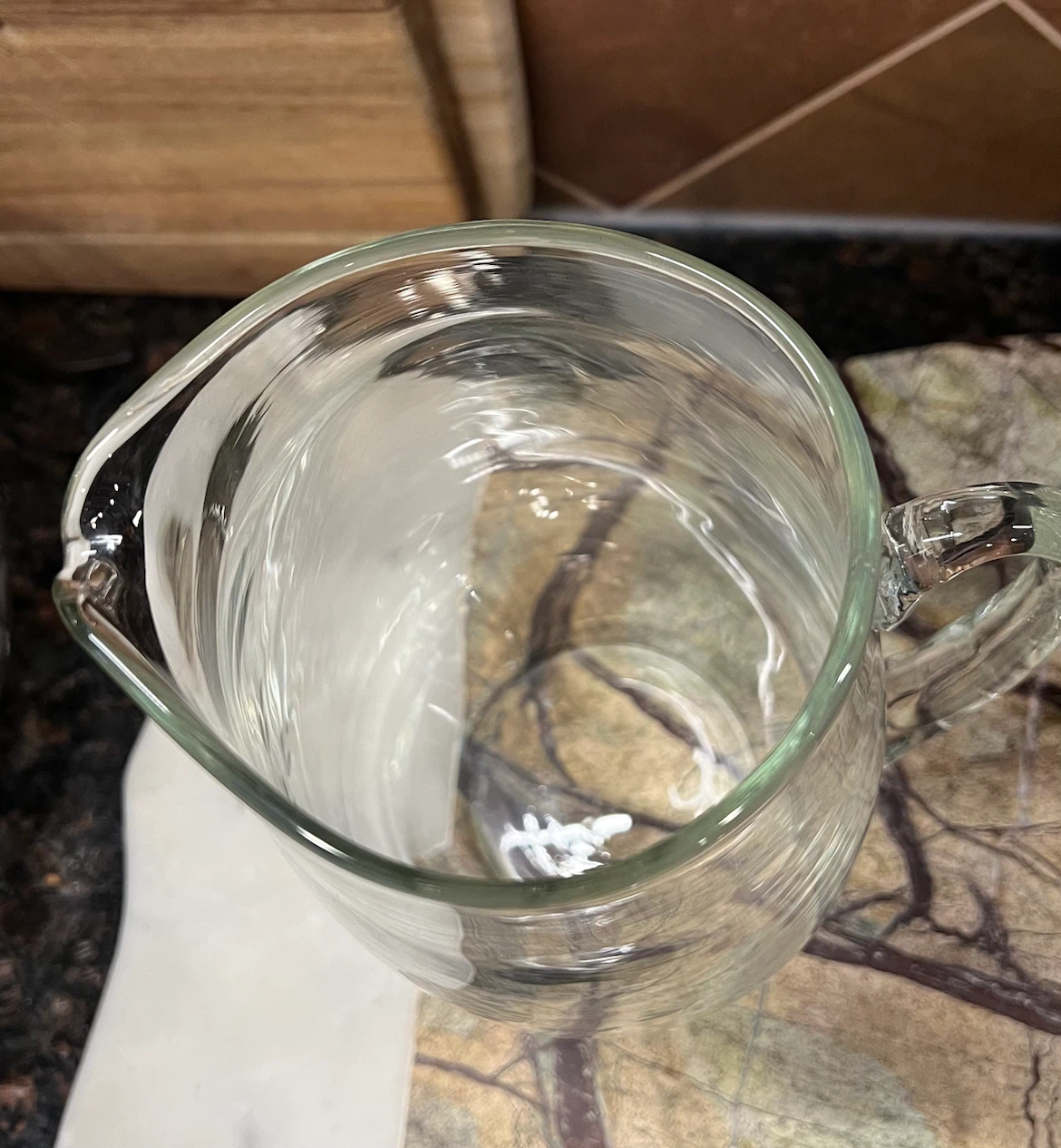 Vintage Etched Glass Pitcher - photo 4