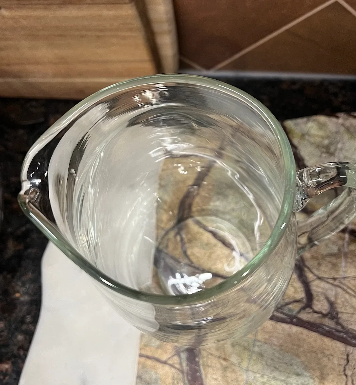 Vintage Etched Glass Pitcher - photo 4