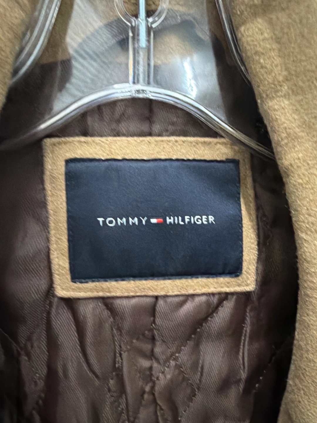 Tommy Hilfiger Men's Tan Wool Blend Overcoat - photo 2