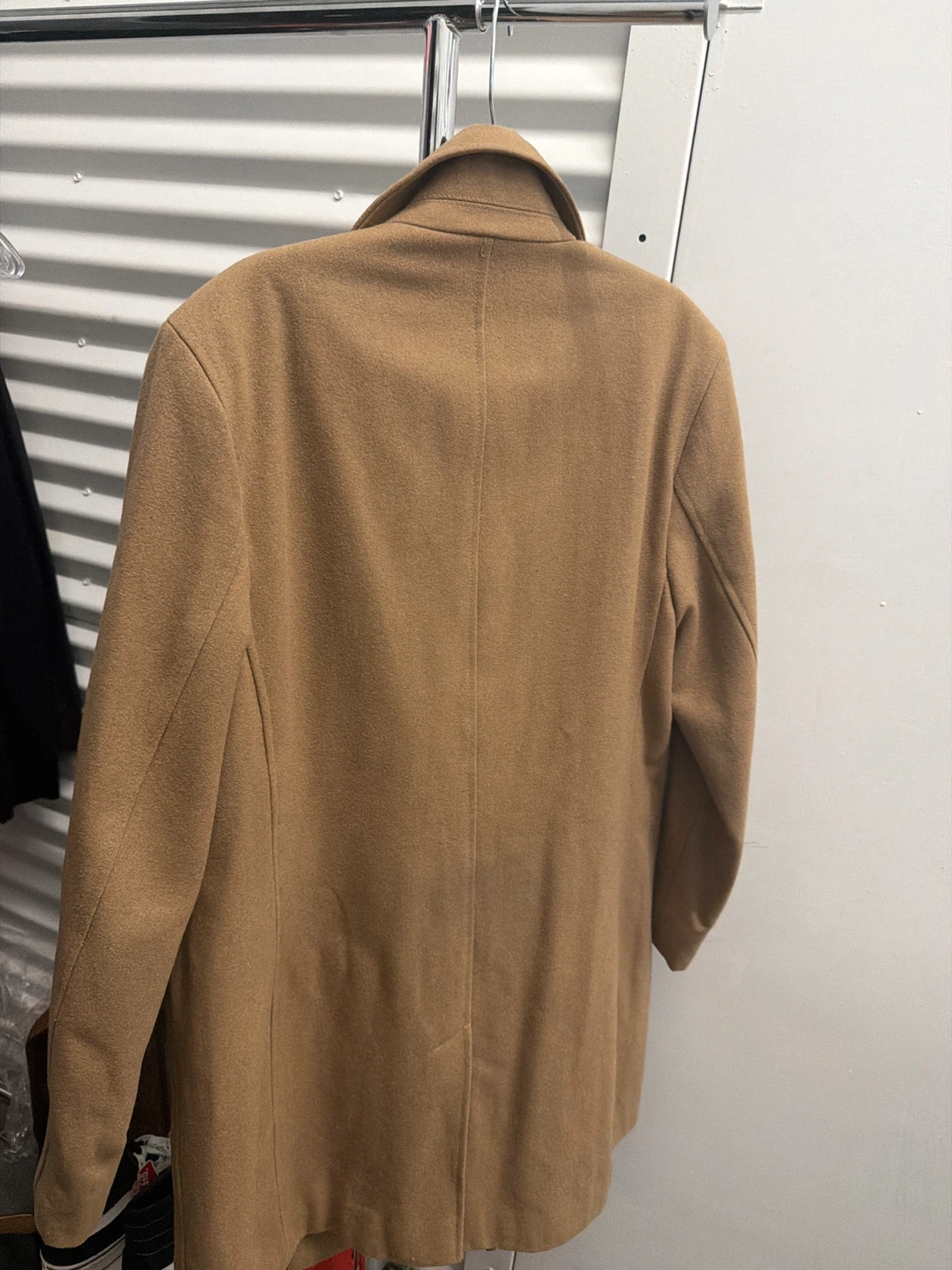 Tommy Hilfiger Men's Tan Wool Blend Overcoat - photo 3