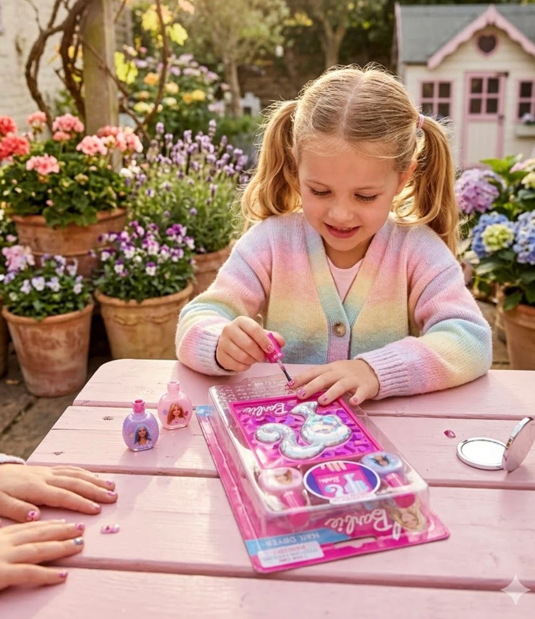Barbie Nail Dryer and 2 Nail Polishes Set