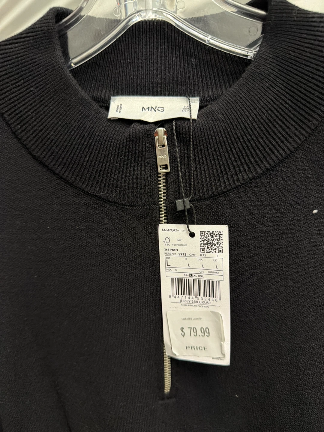 MNG Black Half-Zip Sweater - photo 2