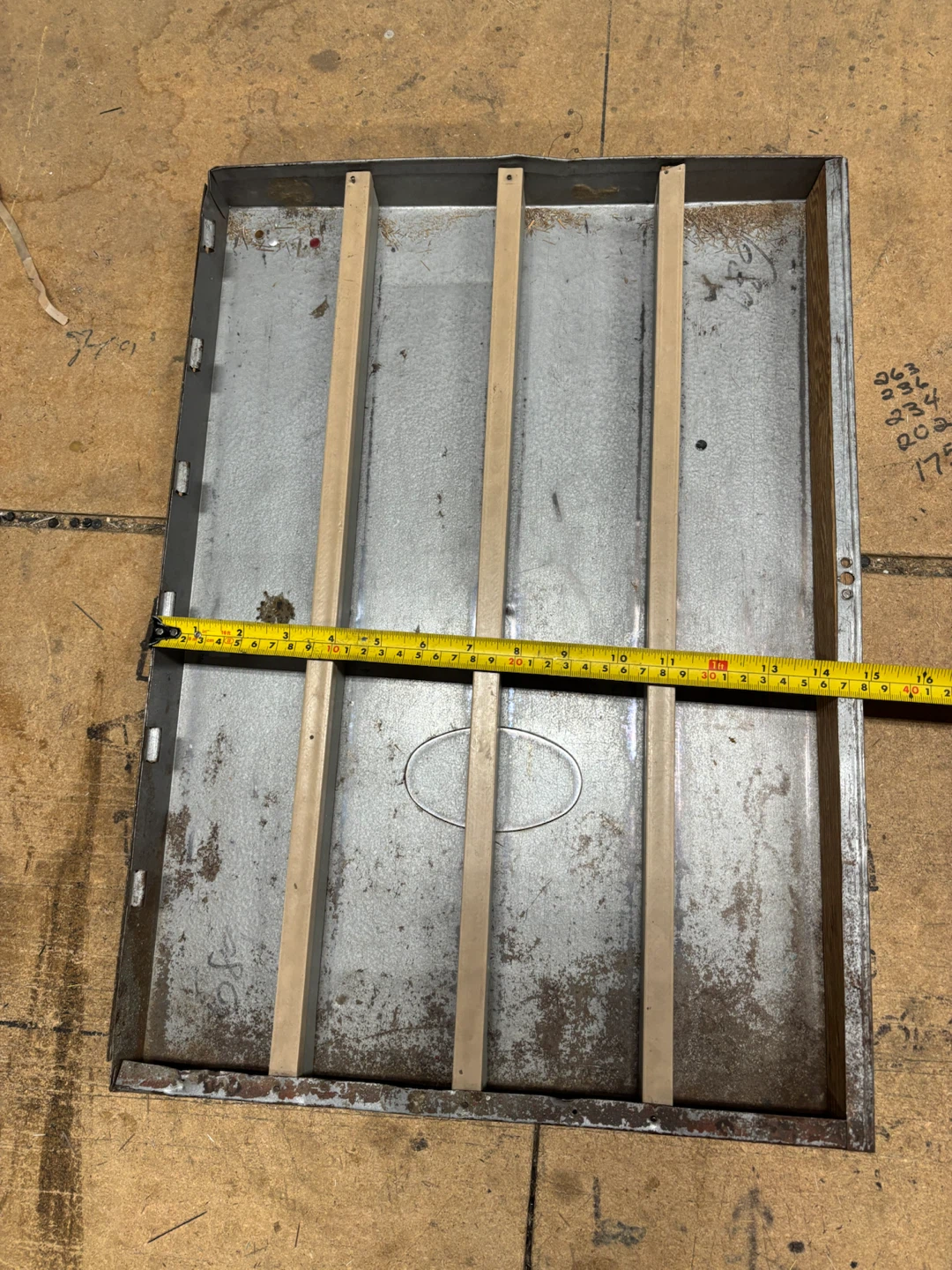 Metal Tray with Wood Slats x42 Tray - photo 2