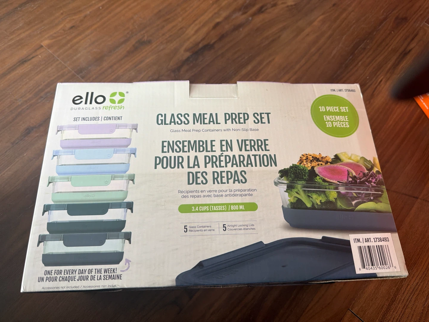Ello Duraglass Refresh Glass Meal Prep Containers Set