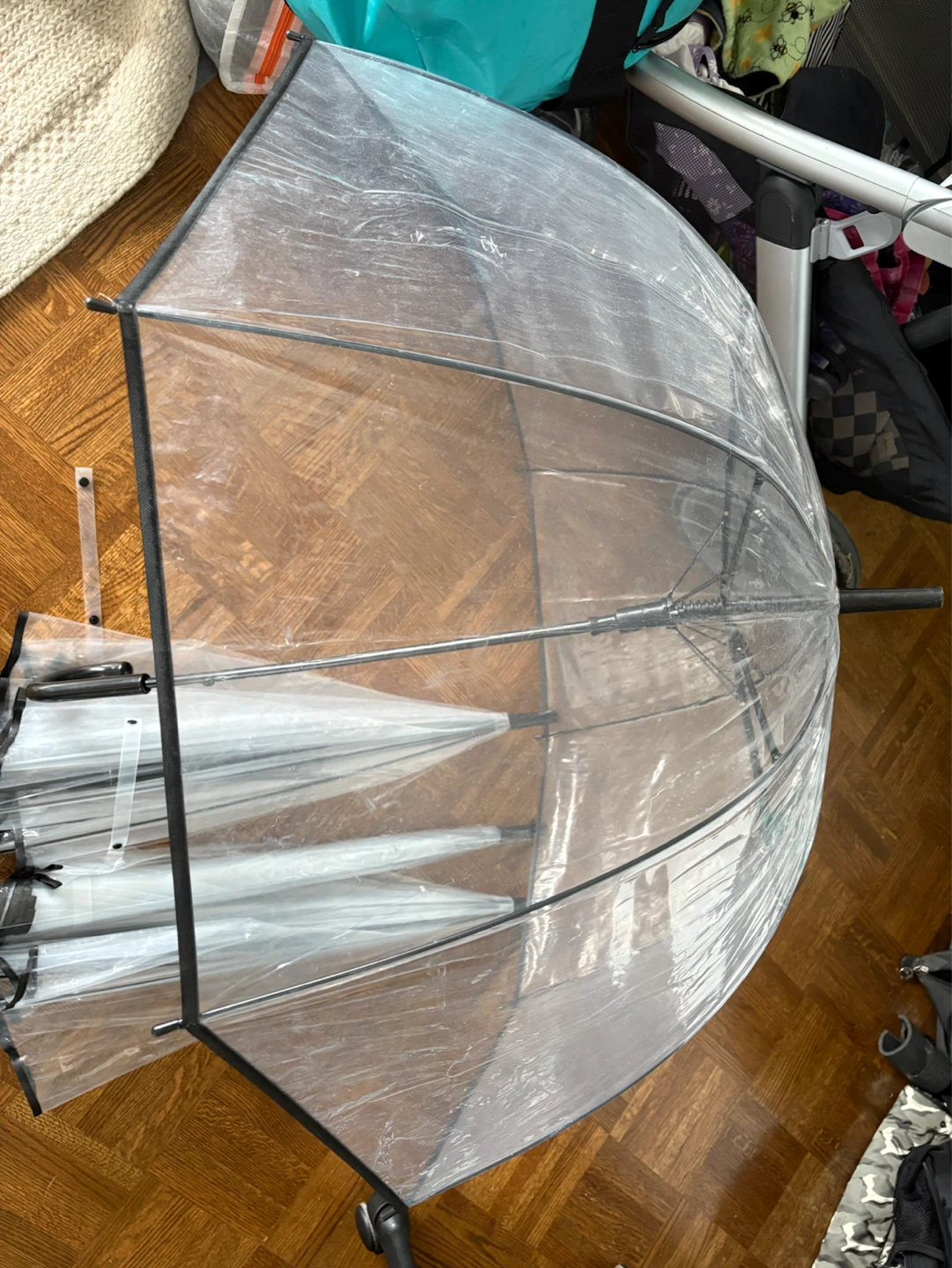 Set of 4 Clear Dome Umbrellas - photo 2