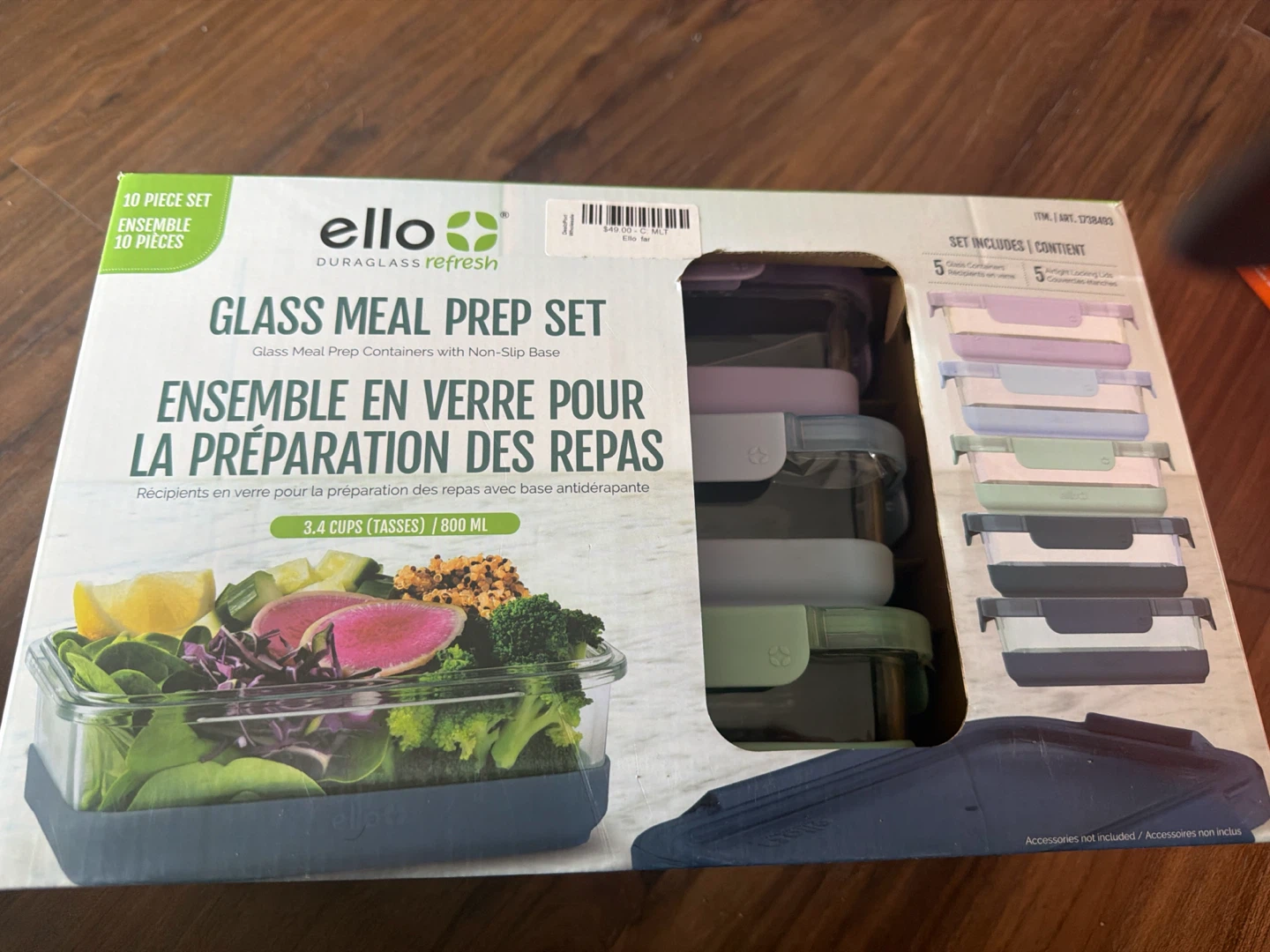 Ello Duraglass Refresh Glass Meal Prep Containers Set - photo 2