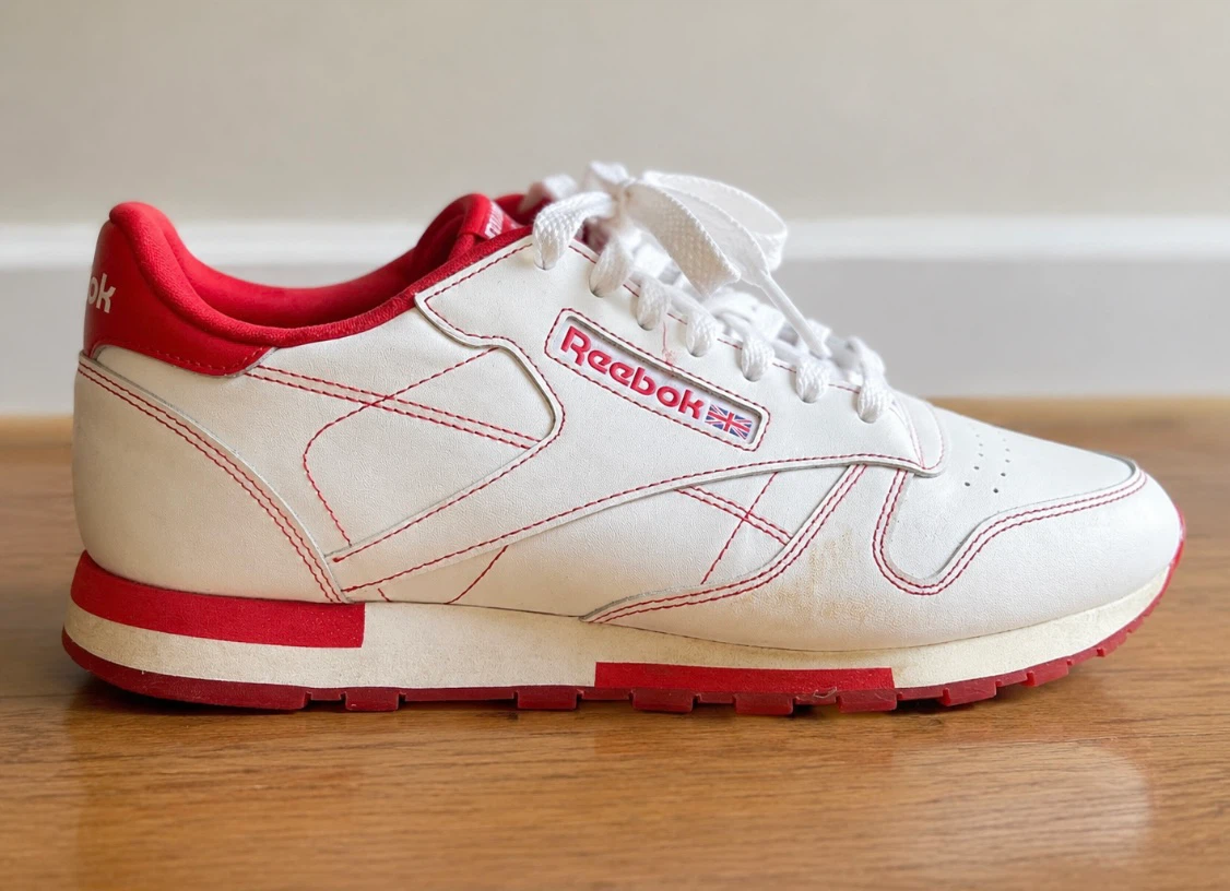 Reebok Classic Leather Sneakers White Red