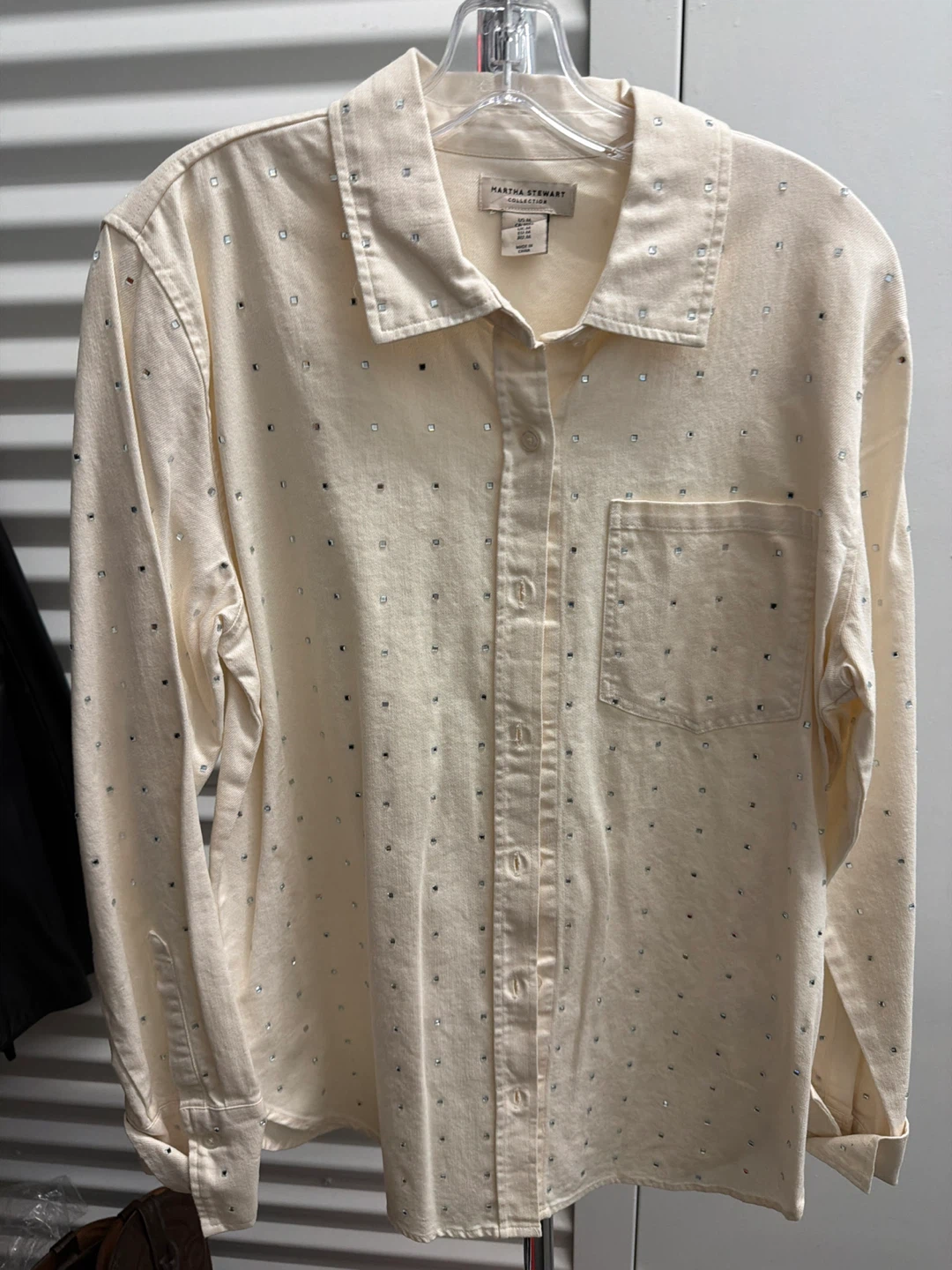 Martha Stewart Collection Cream-Up Shirt
