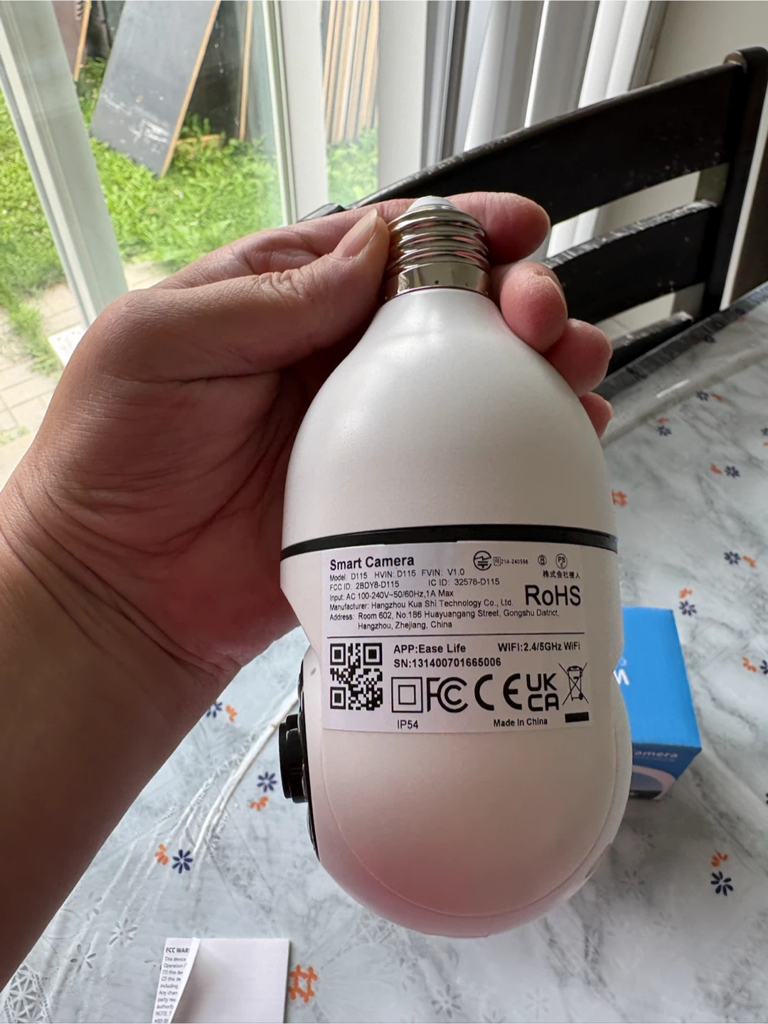WiFi Light Bulb Security Camera – 2.4GHz - photo 2