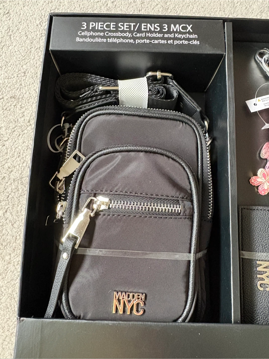 Madden NYC 3 Piece Crossbody Set with Card Holder and Keychain - photo 2