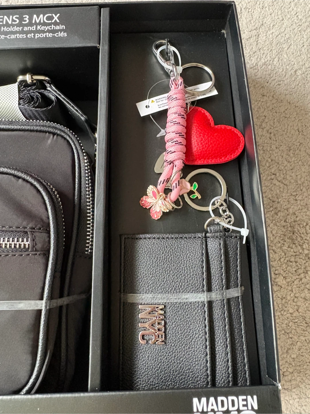 Madden NYC 3 Piece Crossbody Set with Card Holder and Keychain - photo 3