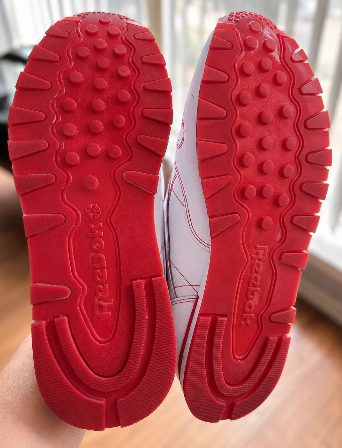 Reebok Classic Leather Sneakers White Red - photo 4