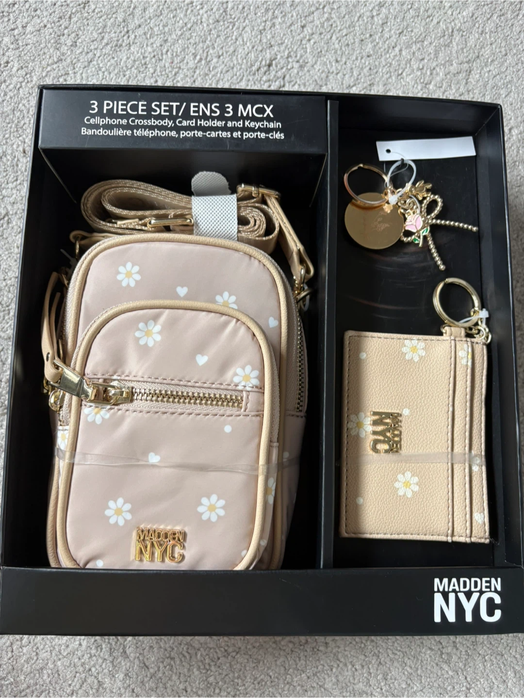Madden NYC 3 Piece Cellphone Crossbody Set