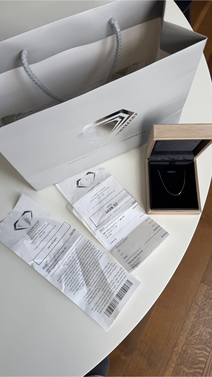 Brand New 18K Solid Yellow Gold Box Chain – Gift Ready ✨ - photo 3
