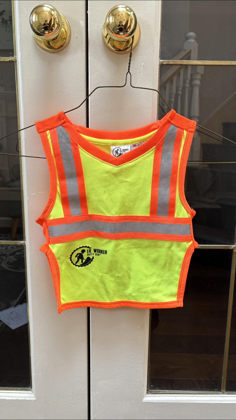 Lil Worker Safety Gear High-Visibility Vest - Size S for kids