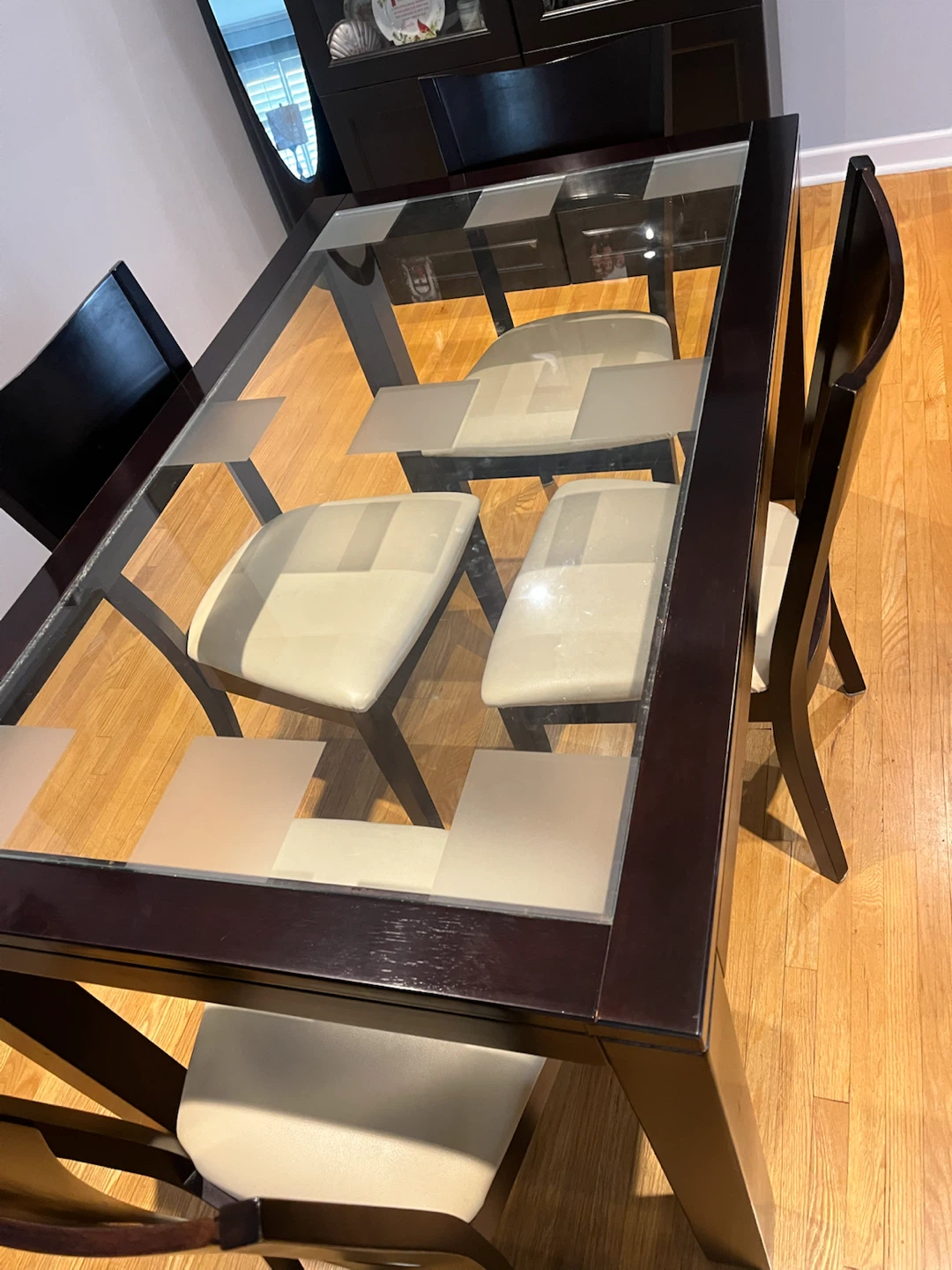 Glass Top Dining Table Set with 4 Chairs - photo 2