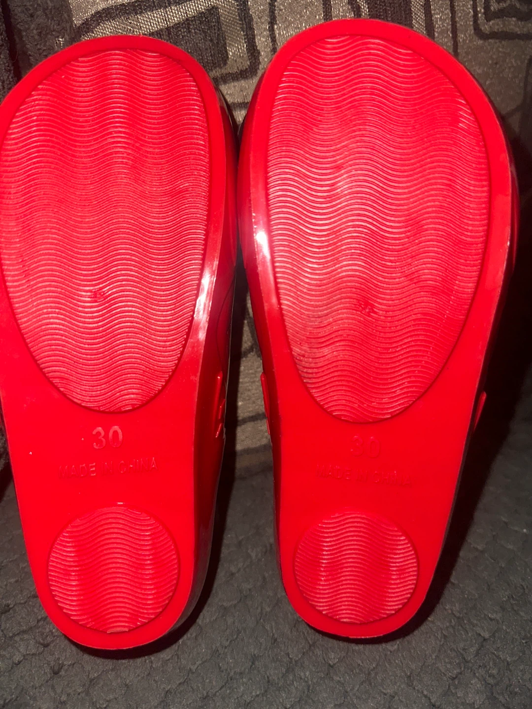 Red Minnie Mouse Mary Jane Shoes Size 30 - photo 3