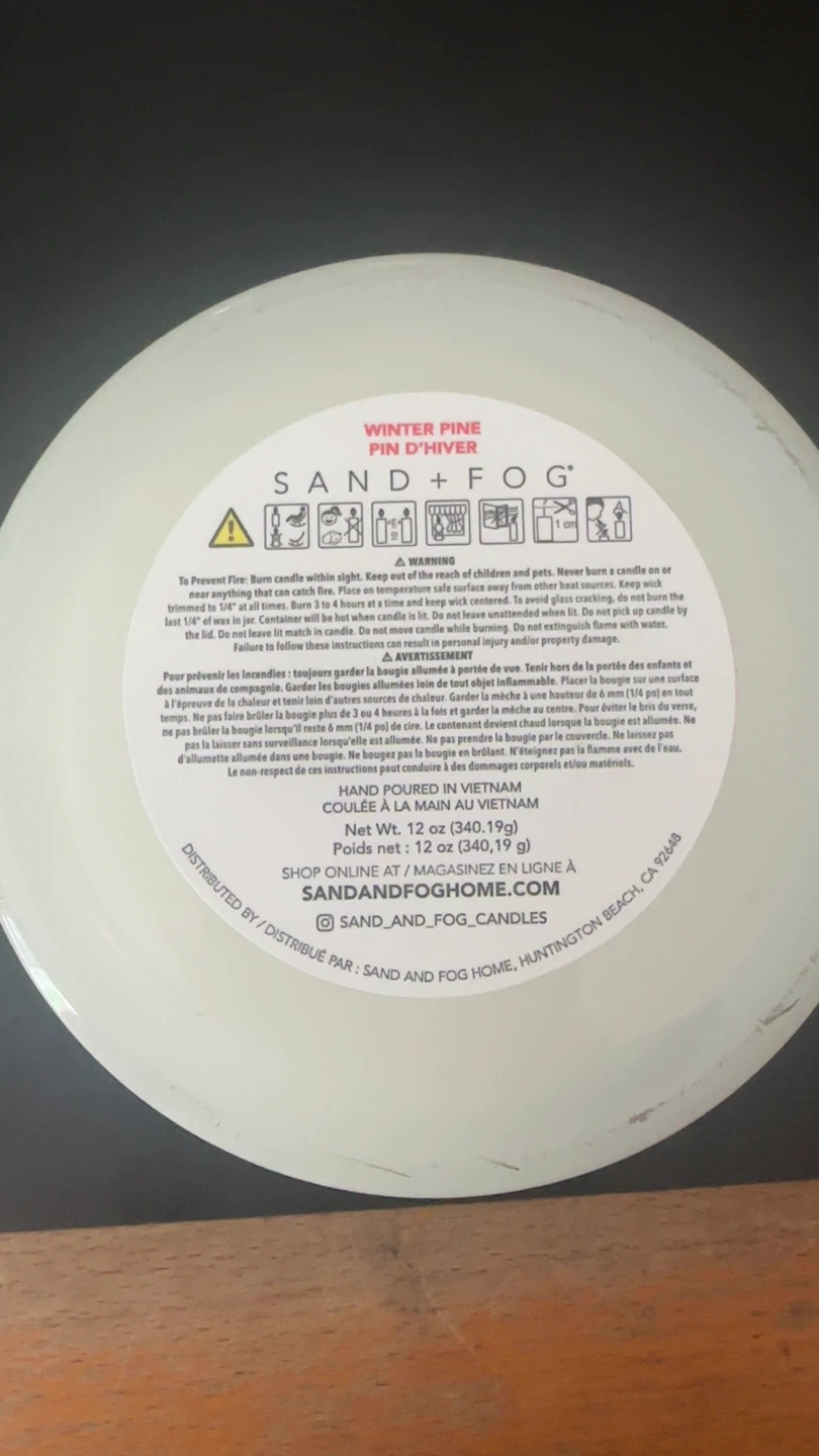 Sand + Fog Winter Pine Candle 12 oz - photo 3