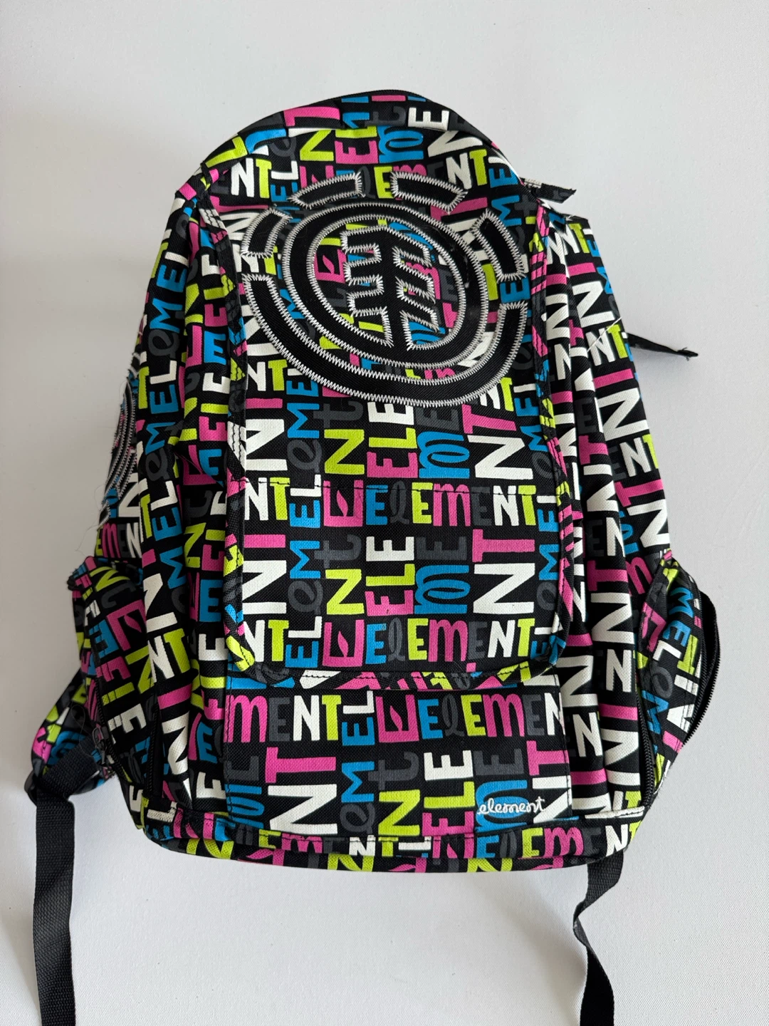 Element Backpack with all-over word print