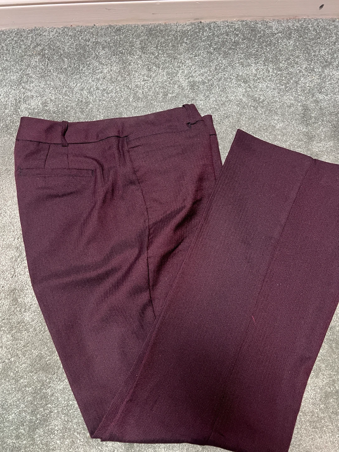 Worthington Women's Curvy Fit Dress Pants Size 10 Burgundy