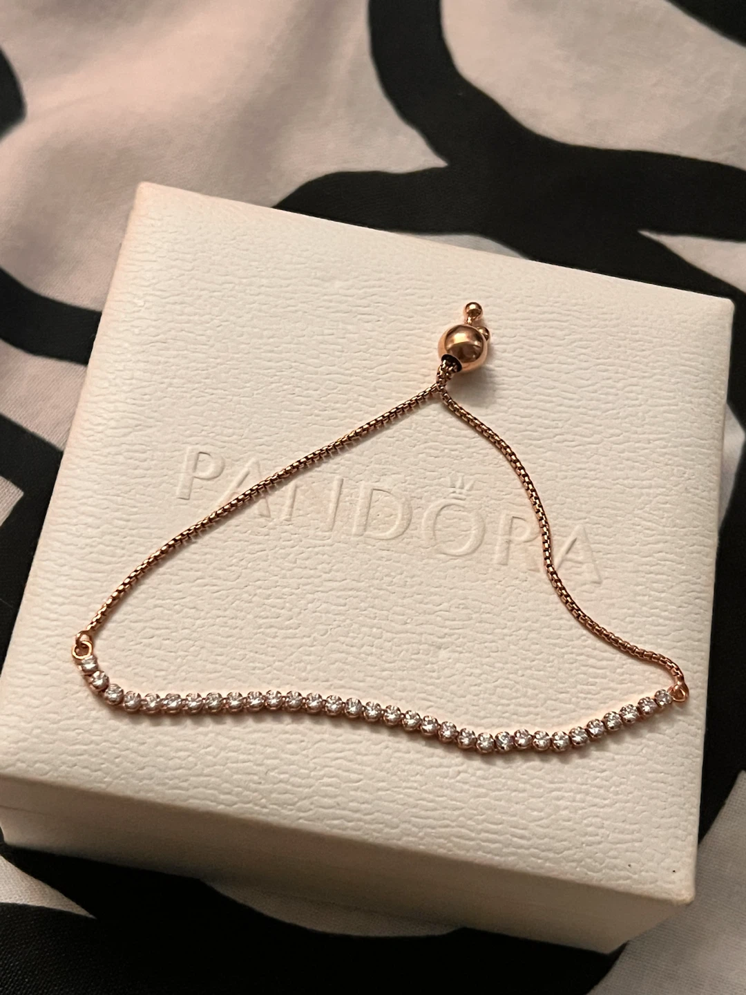 Pandora Rose Sparkle Slider Bracelet