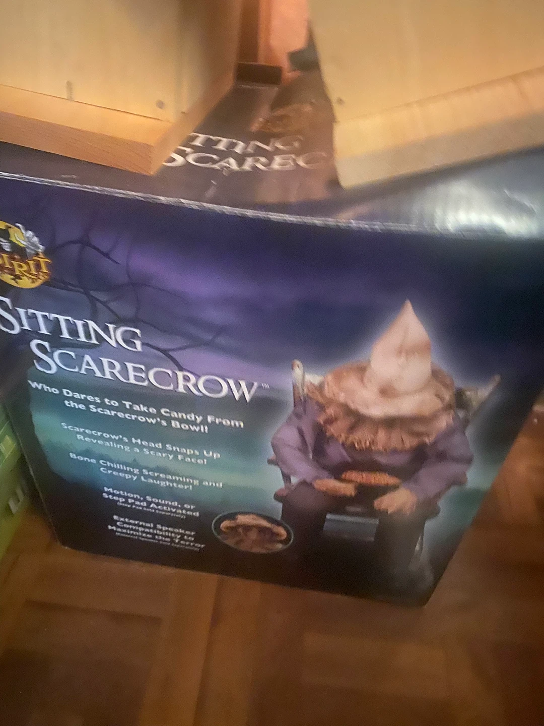 Spirit Halloween Sitting Scarecrow Animatronic