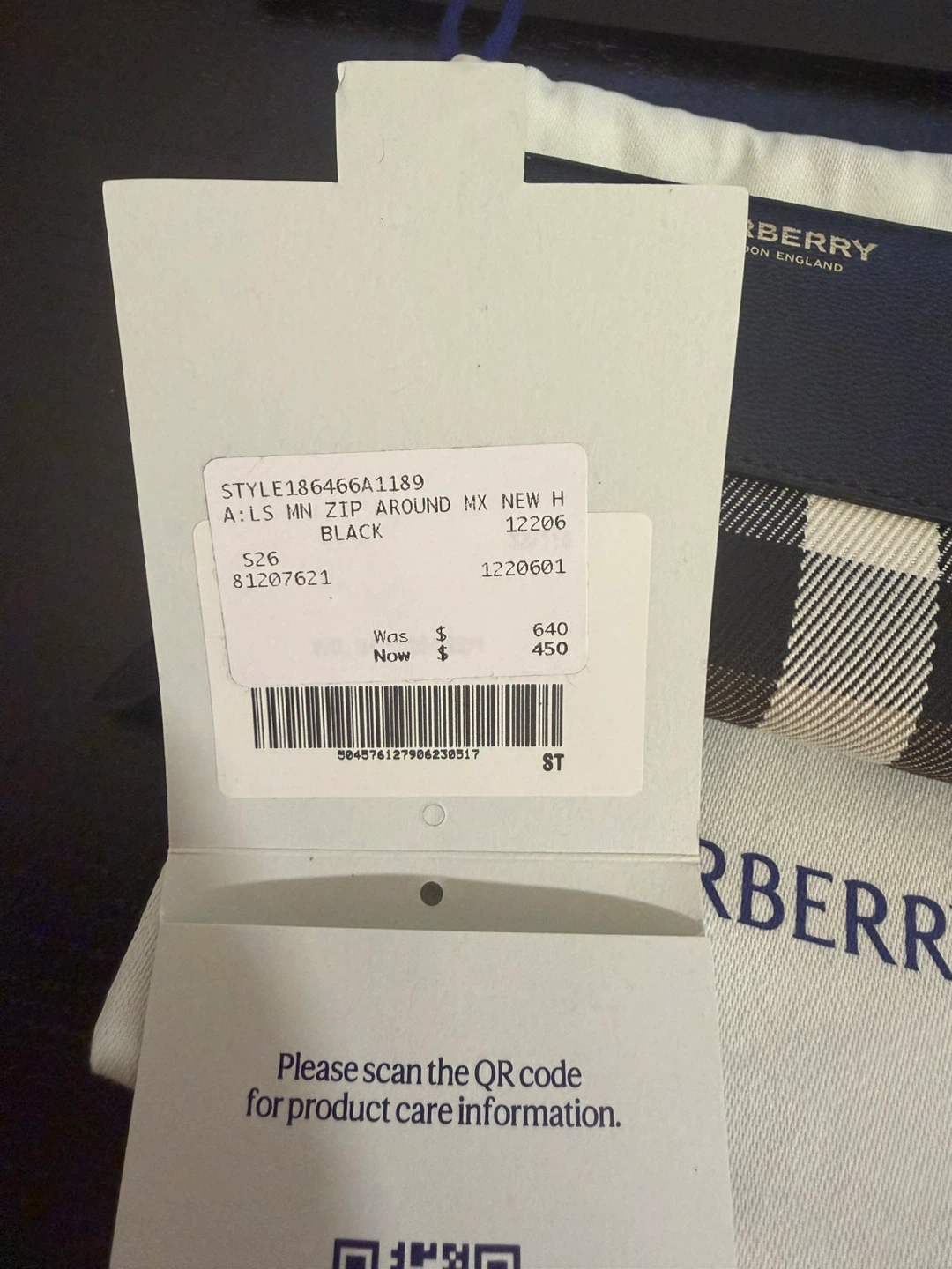 Mint Burberry Small Zip Around Wallet - photo 5
