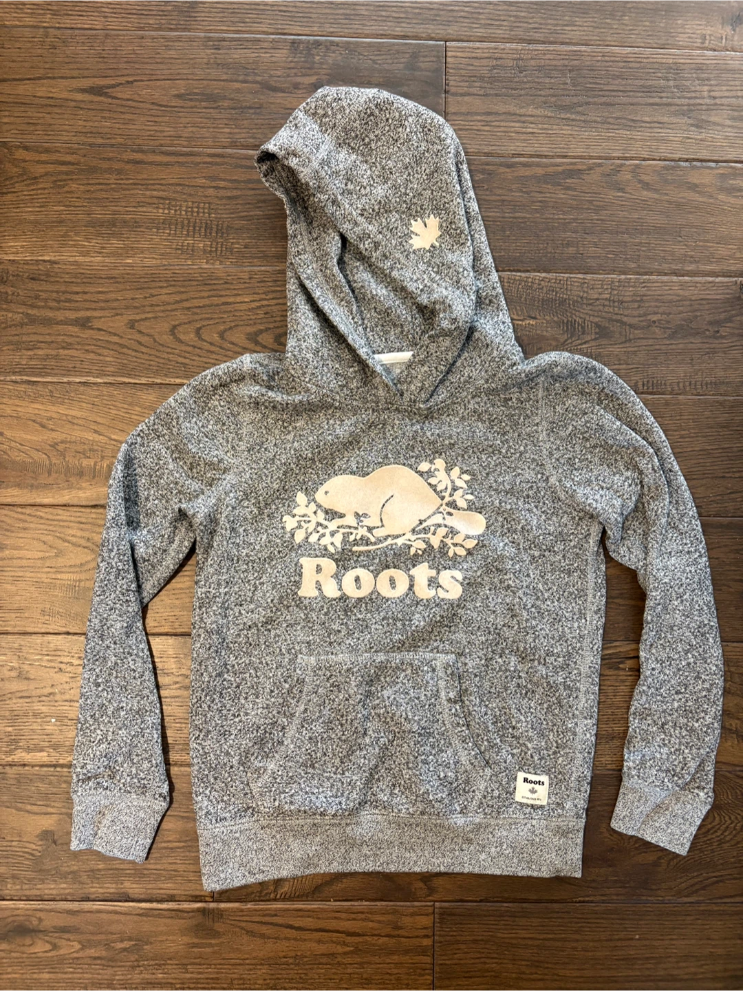 Roots Kids Salt and Pepper Hoodie Size XL 11-12 Years Old