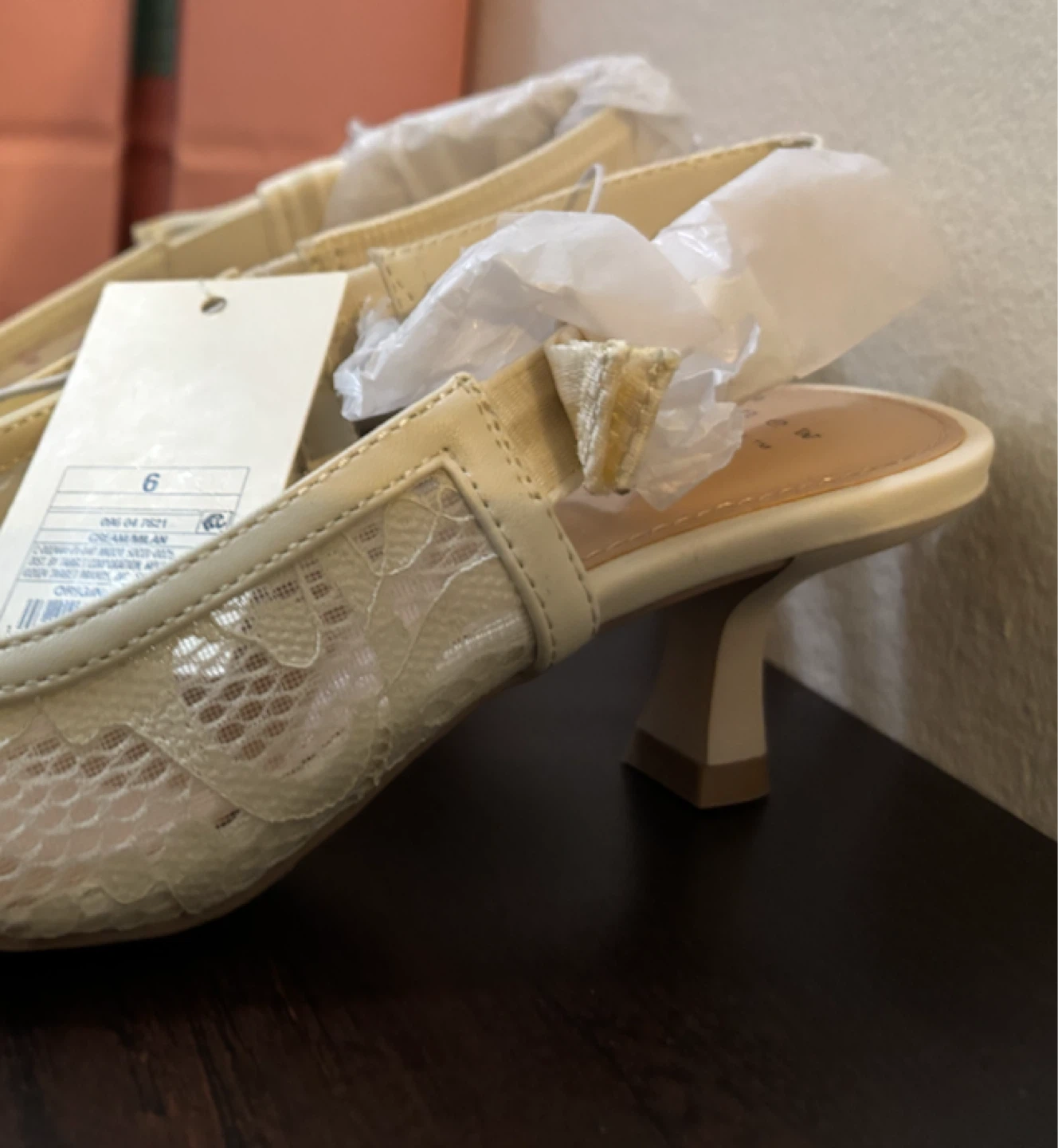 NEW-A New Day Women's Lace Slingback Heels - photo 2