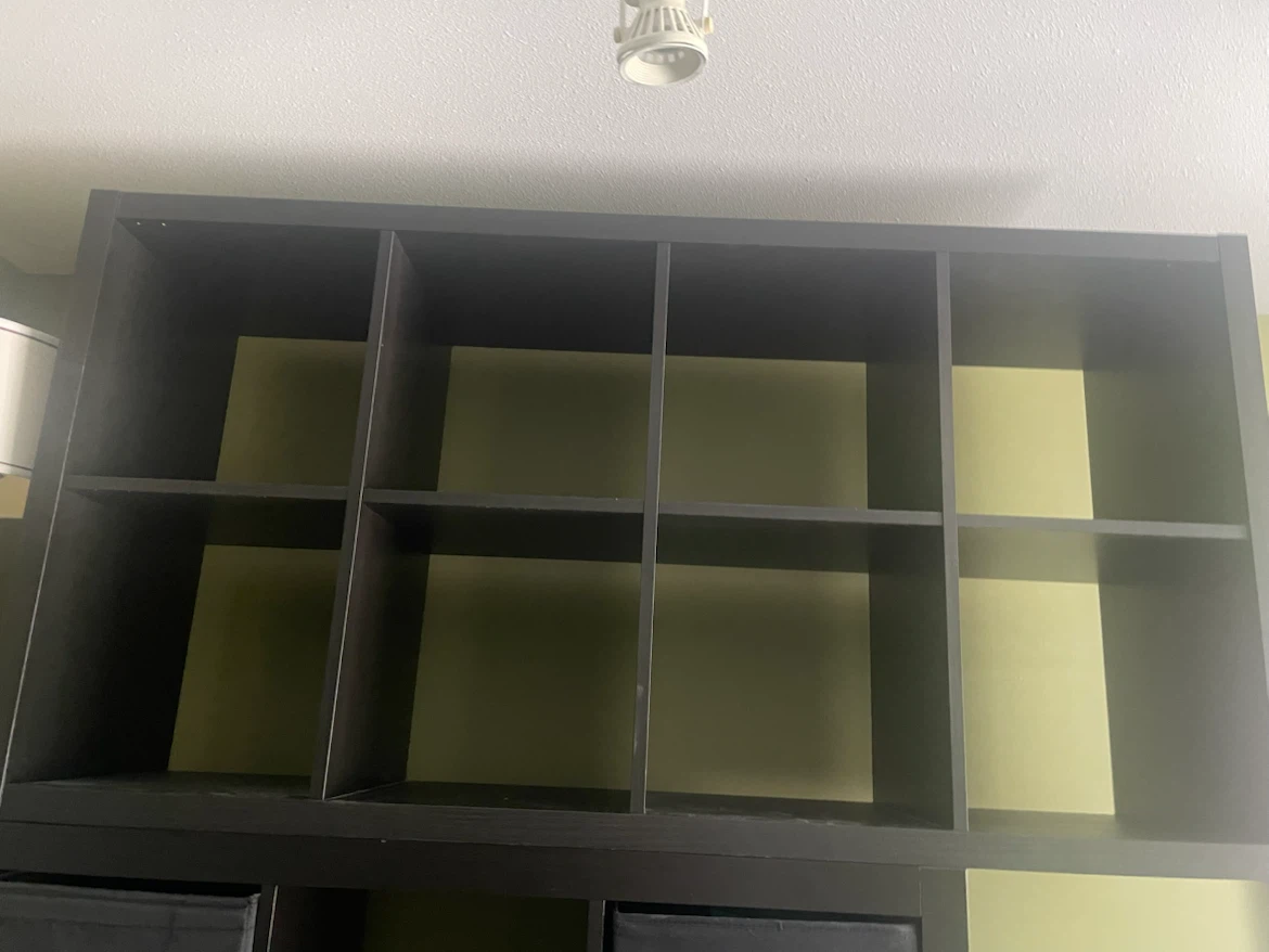 Dark Brown Cube Shelf Unit
